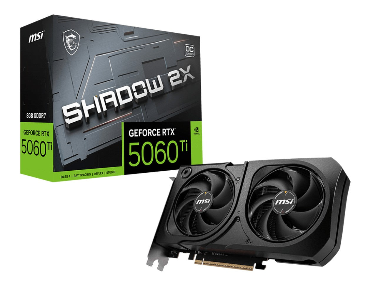MSI Geforce Rtx 5060 Ti 8G Shadow 2X Oc Plus Graphics Card - Grafikkarte