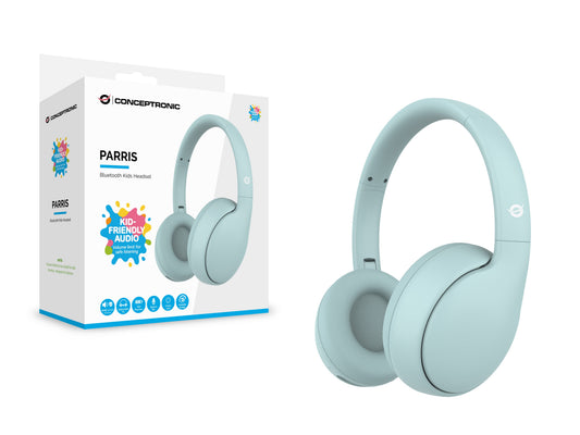 Conceptronic Headset Kids Wireless BT6.0/Mikro 85dB 10Std bl - 20 KHz - Headset