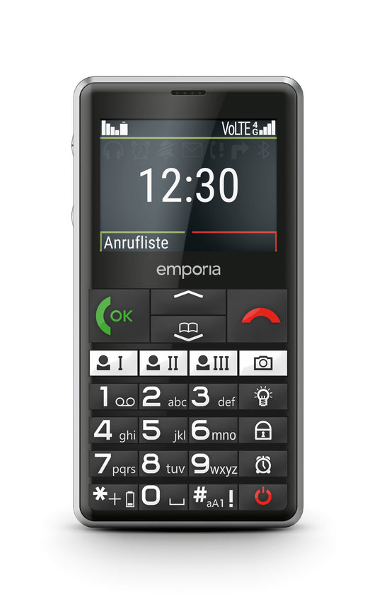 Emporia Pure LTE 2025 - black - 1.400 mAh - 5,87 cm - Mobiltelefon