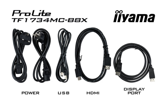 Iiyama 43.0cm (17") TF1734MC - B8X 5:4 M - Touch HDMI+DP VGA - Monitor