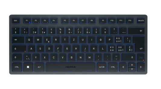 Cherry KW 7100 MINI BT - Kabellos - Bluetooth - Scherenschalter - QWERTZ - Blau - Tastatur
