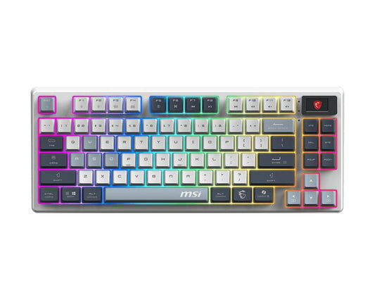MSI Forge GK600 TKL W Sky Gaming Keyboard Wireless - QWERTZ - Tastatur