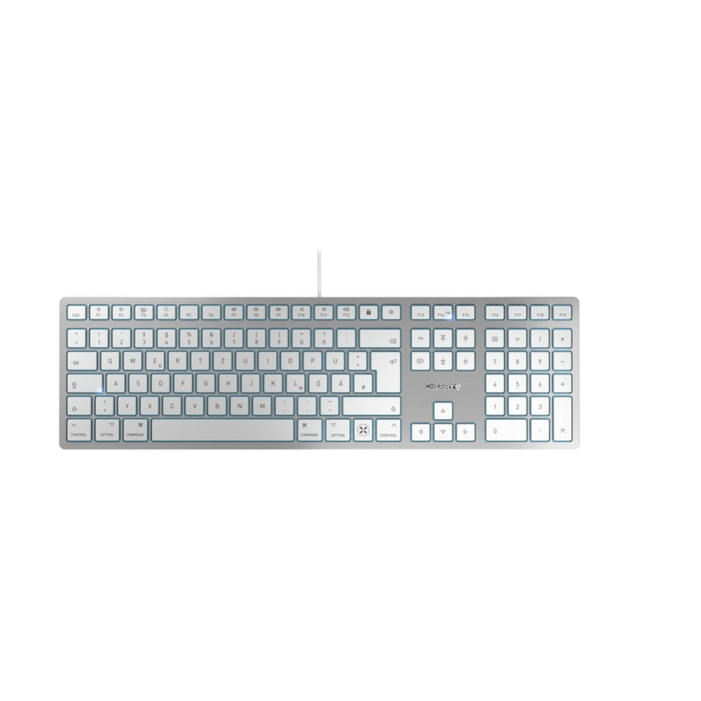 Cherry KC 6000C FOR MAC - Kabelgebunden - USB - Scherenschalter - QWERTZ - Silber - Tastatur