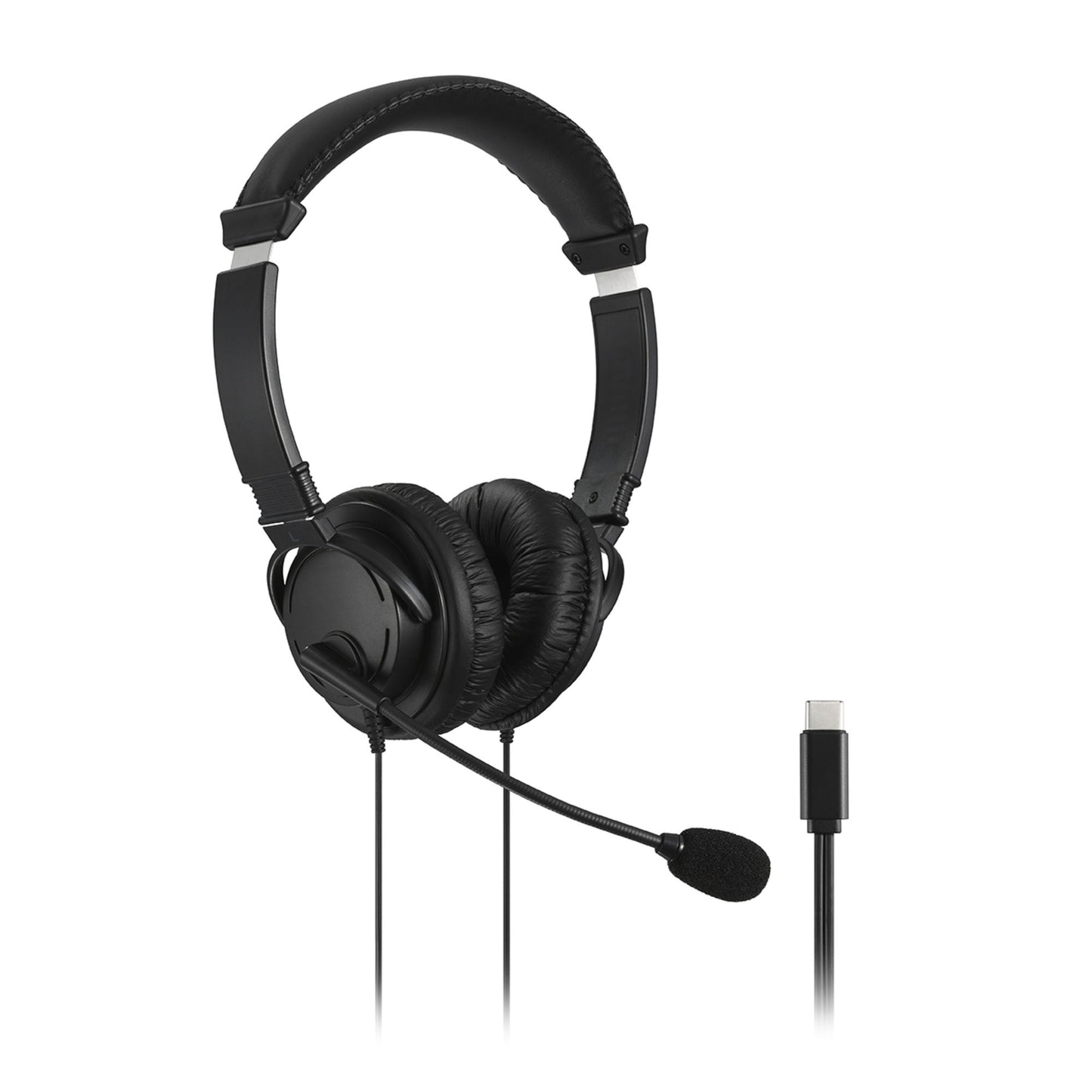 Kensington Classic USB - C Headset mit Mikrofon - Kabelgebunden - Anrufe/Musik - Schwarz - Kopfhörer