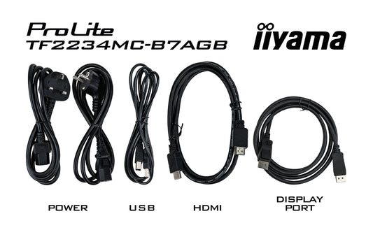Iiyama ProLite TF2234MC - B7AGB - 54,6 cm (21.5") - 1920 x 1080 Pixel - Full HD - LED - 8 ms - Schwarz - Monitor