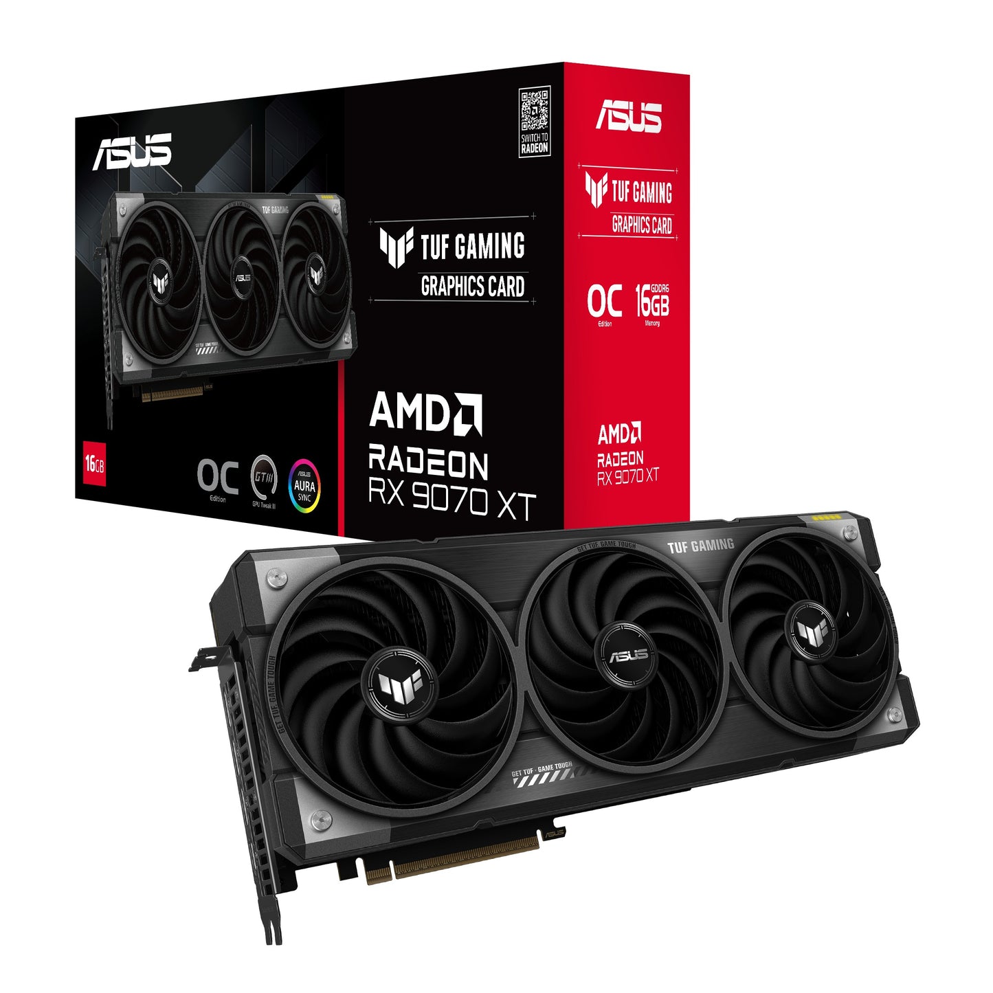 ASUS Tuf Radeon RX 9070 XT Gaming oc Tuf - Rx9070Xt - O16G - Gaming - PCI - Express - Grafikkarte