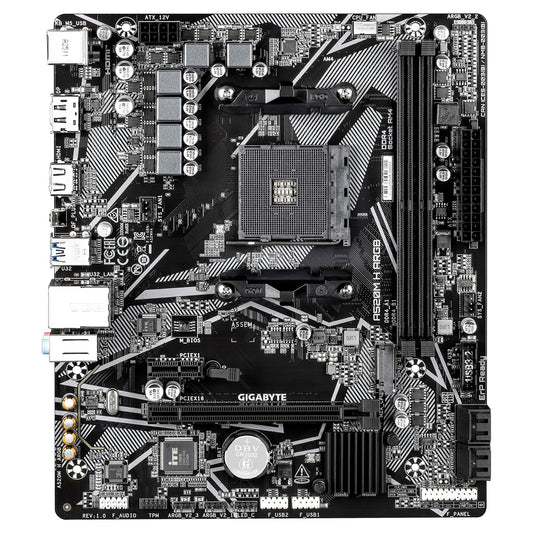 Gigabyte A520M H ARGB Mainboard? Unterstützt AMD Ryzen 5000 Prozessoren bis zu... - AMD Sockel AM4 (Ryzen) - Mainboard