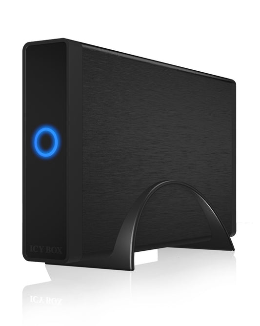 ICY BOX IB - 377U3 Ext. Gehäuse f. 3,5" SATA (I - III) 6 Gbit/s HDD USB 3.2 Gen 1 - UASP - schwarz - HDD - 3.5" - SATA - Serial ATA II - Serial ATA III - 5 Gbit/s - Hot - Swap - Schwarz - Gehäuse
