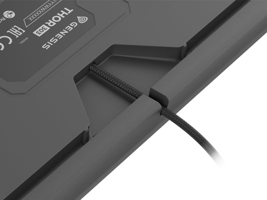 natec Gaming Tastatur THOR 303 silent kabelgeb. DE - Tastatur