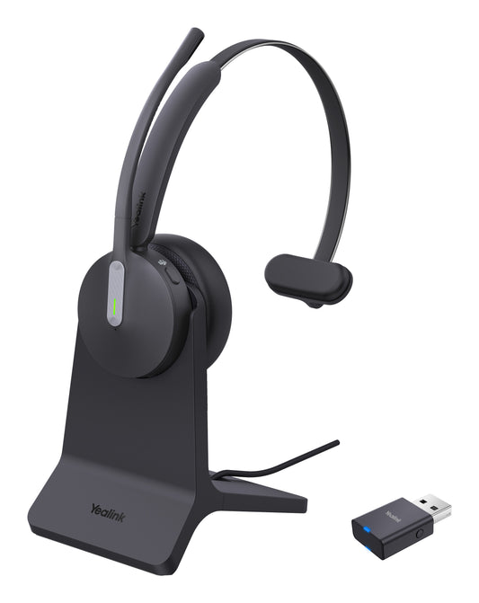 Yealink Headset WH64 Hybrid Mono with Charging Stand Teams - 20 KHz - Headset