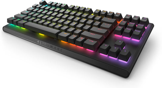 Dell Alienware AW420K - Tenkeyless (80 - 87 %) - USB - Mechanischer Switch - RGB - LED - Schwarz - Tastatur