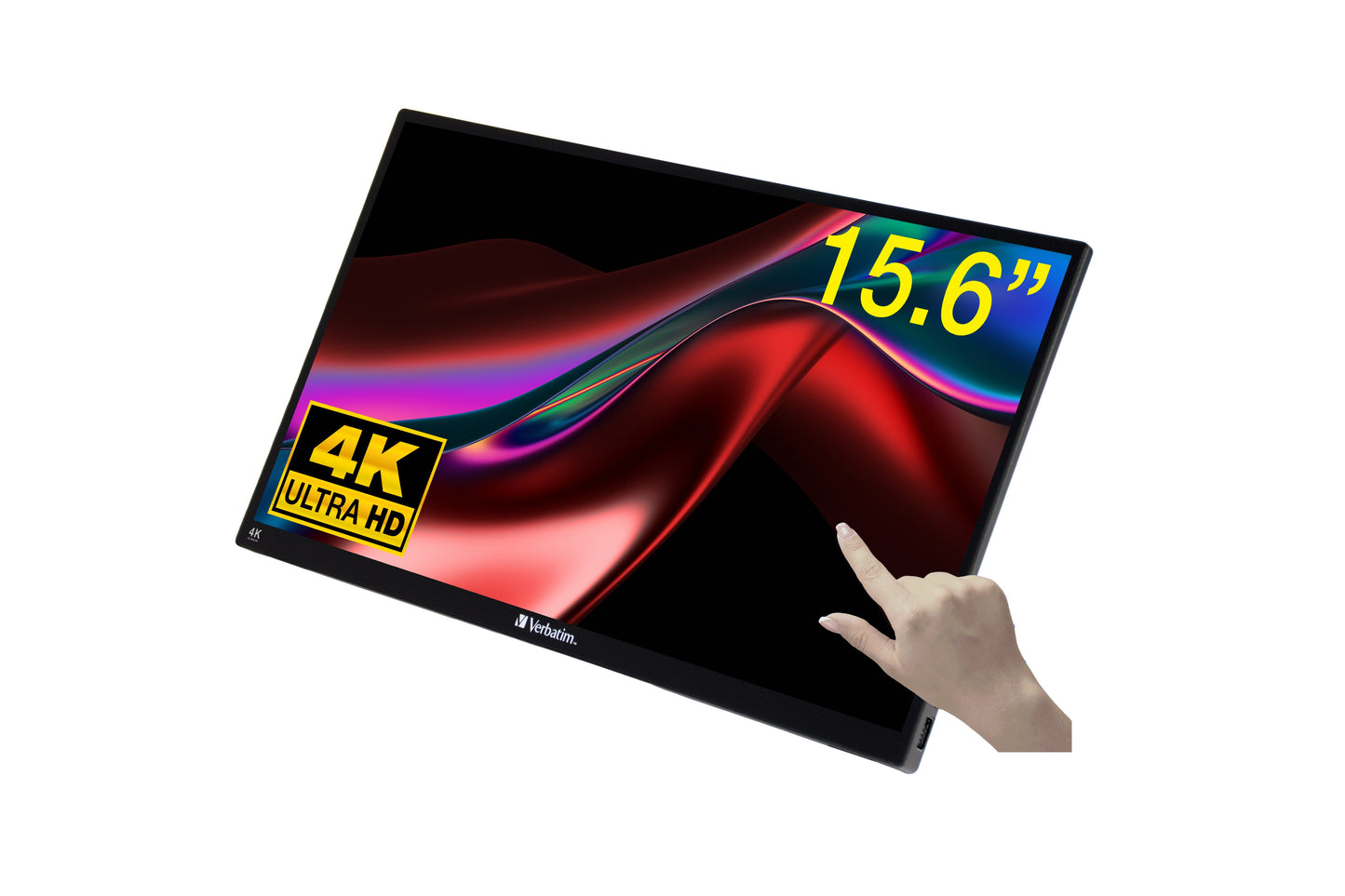 Verbatim PMT - 15 4k Portable Touchscreen Monitor 1 - 39,6 cm - Monitor