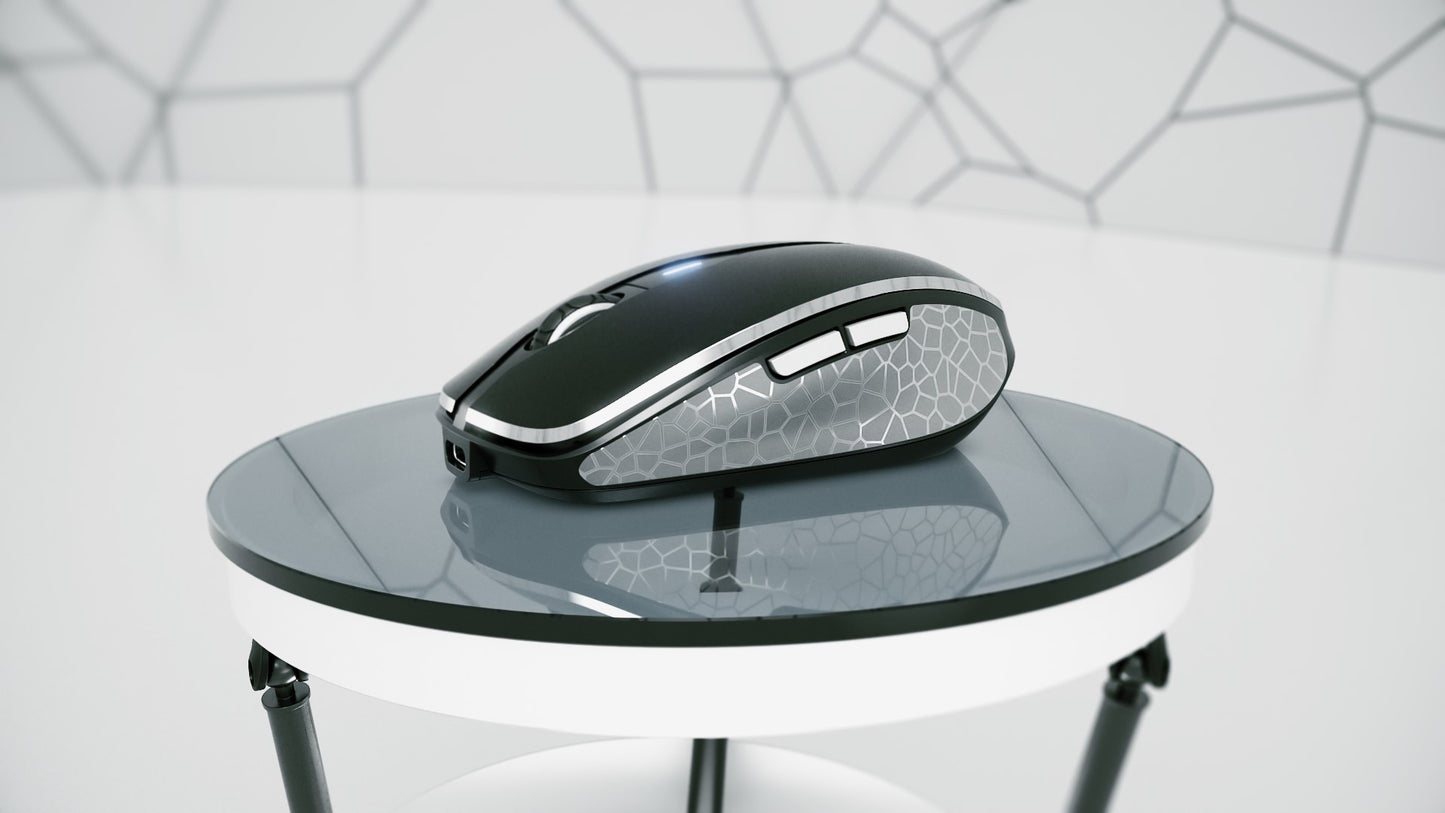 Cherry MW 8C ADVANCED - Beidhändig - Optisch - RF Wireless + Bluetooth - 3000 DPI - Schwarz - Grau - Maus