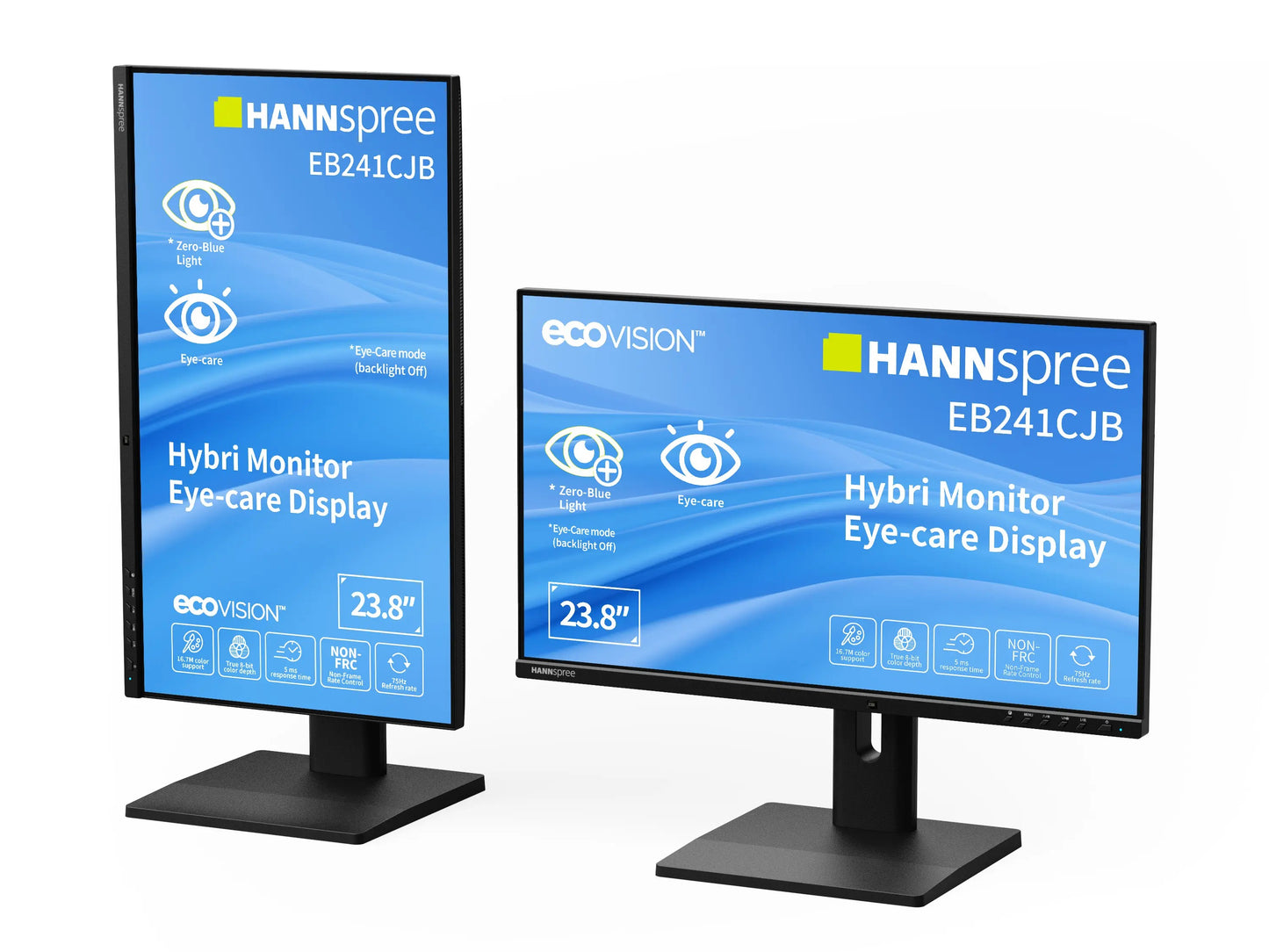 Hanns.G 23.8" Eb241Cjb 16 9 Hybri HDMI+DP+USB - 60,5 cm - Monitor