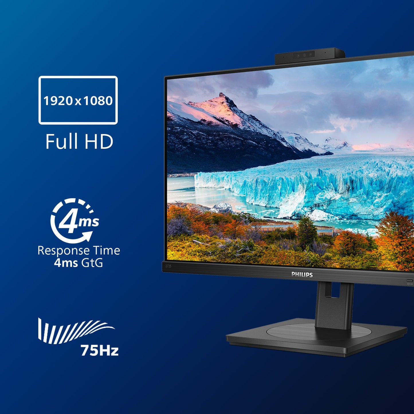Philips S Line 272S1MH/00 - 68,6 cm (27") - 1920 x 1080 Pixel - Full HD - LED - 4 ms - Schwarz - Monitor