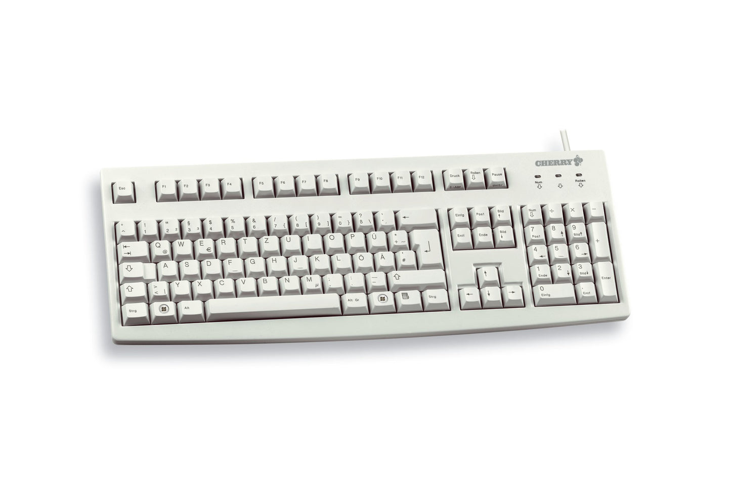 Cherry Classic Line G83 - 6105 - Laser - 105 Tasten QWERTZ - Grau - Tastatur