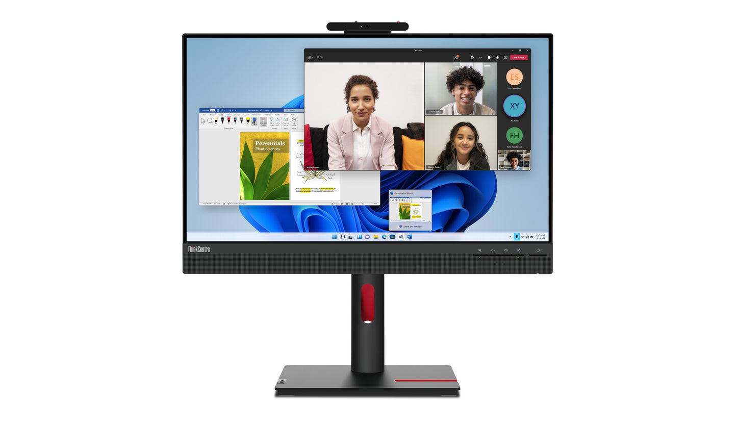 Lenovo ThinkCentre Tiny - In - One 24 Gen 5 - 60,5 cm (23.8") - 1920 x 1080 Pixel - Full HD - LED - 6 ms - Schwarz - Monitor