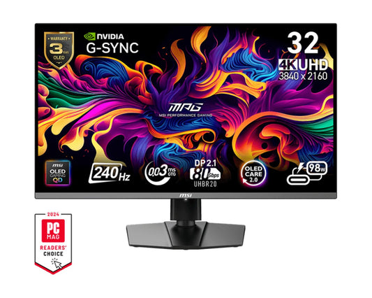 MSI Mpg 322URXDE Qd - Oled - Oled - Gaming - 32" - 80 cm - Monitor