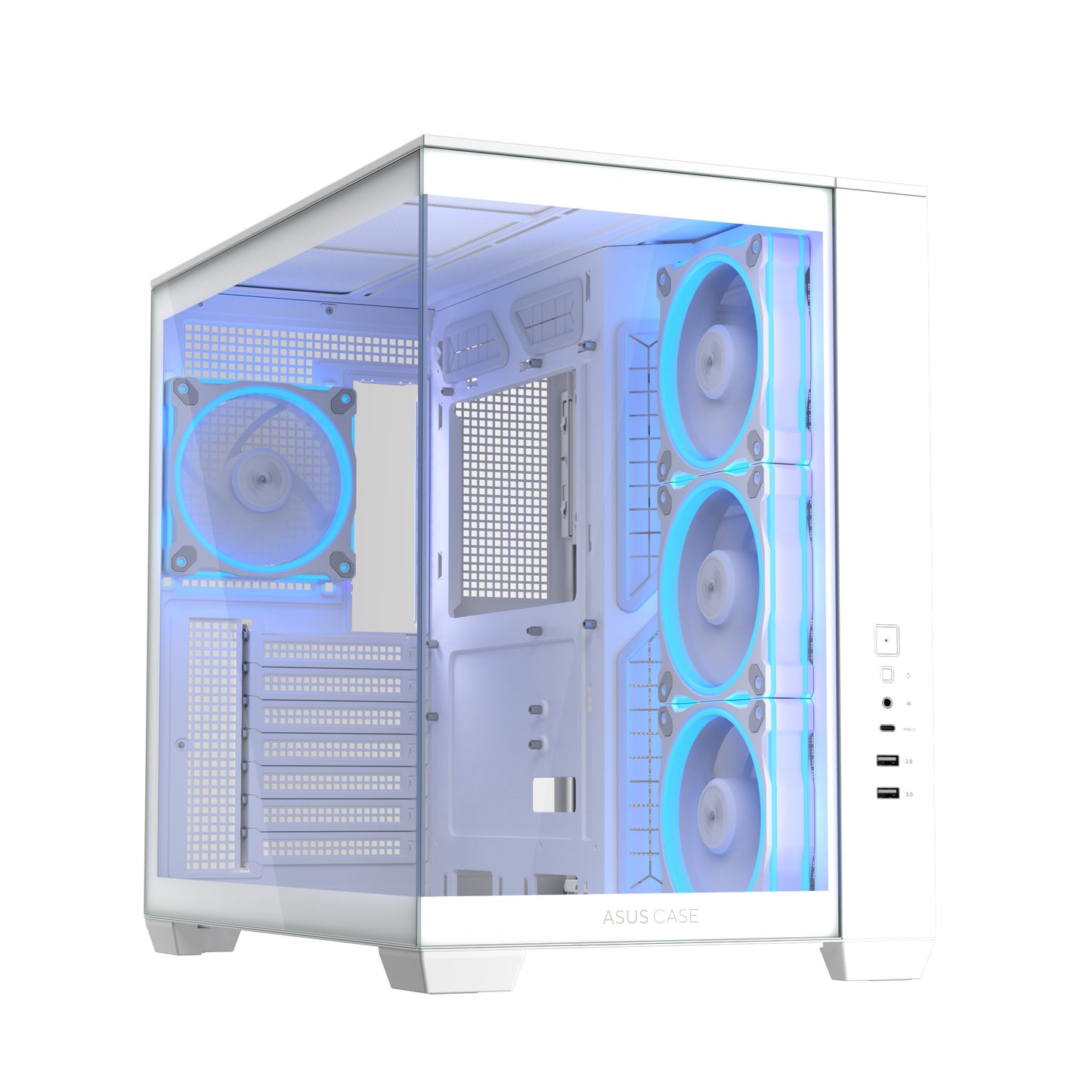 ASUS A32 PLUS TG ARGB ATX Midi - Tower Gaming Gehäuse Weiß - ATX - Gehäuse