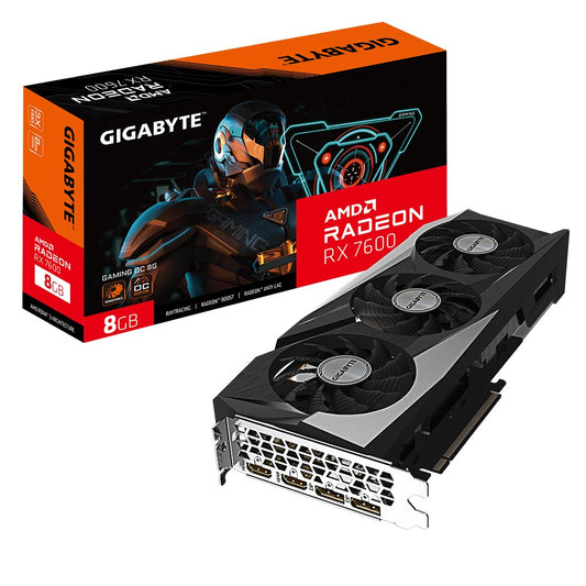 Gigabyte GAMING Radeon RX 7600 OC 8G - Radeon RX 7600 - 8 GB - GDDR6 - 128 Bit - 7680 x 4320 Pixel - PCI Express 4.0 - Grafikkarte