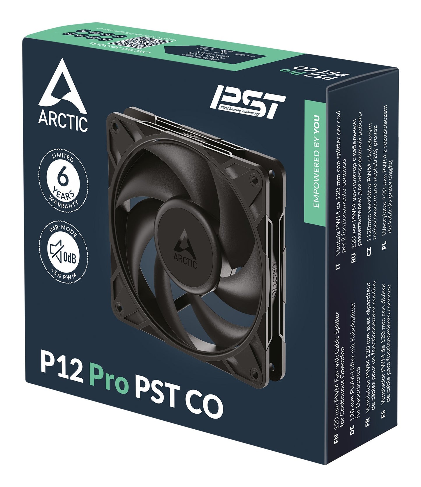 Arctic P12 Pro Pst Co - Gehäuseluefter - 120 mm - Gehäuse - 25 dB - Kühler