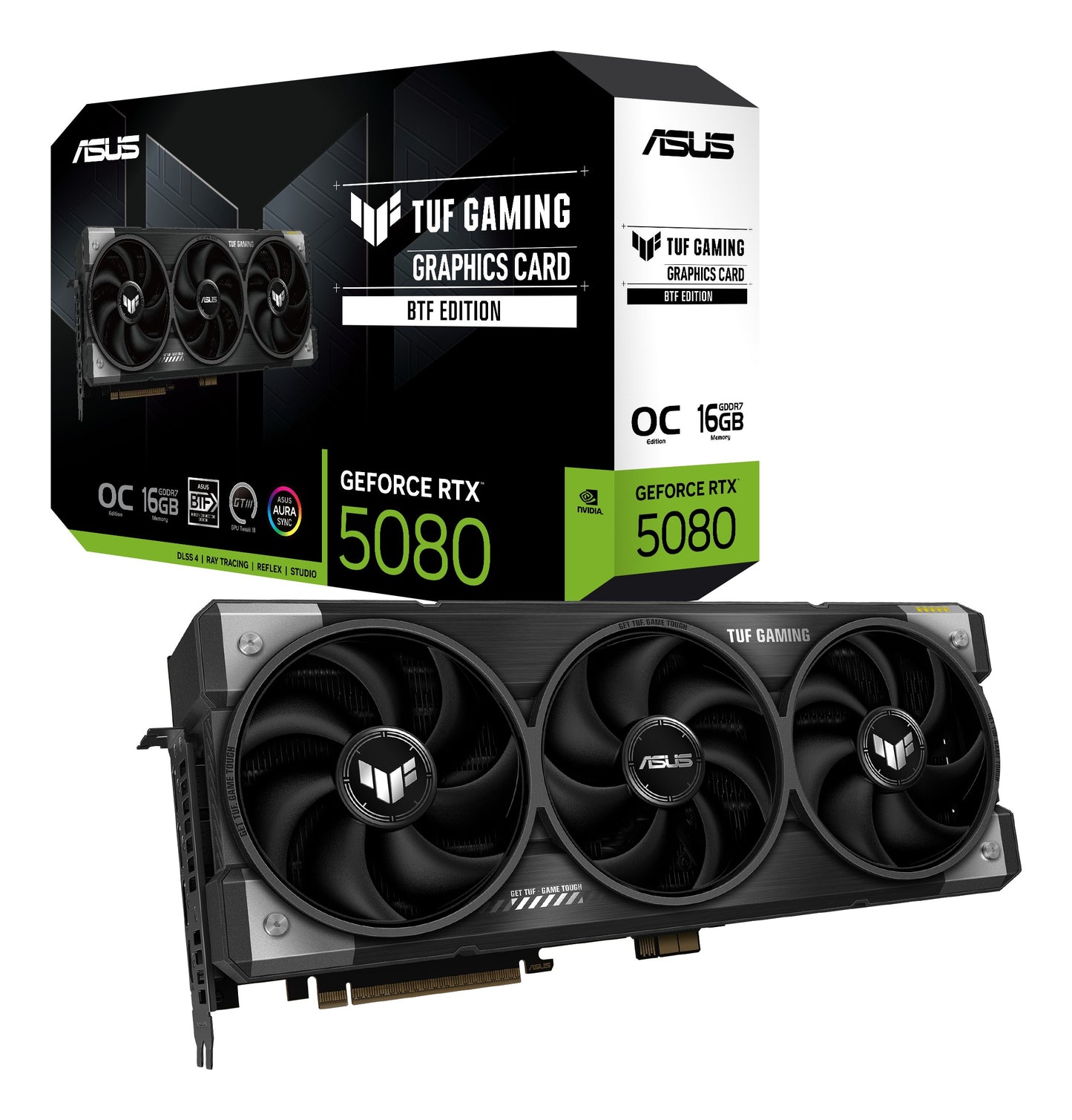 ASUS TUF GeForce RTX 5080 OC GDDR7 BTF GAMING 2xHDMI 3xDP - Grafikkarte