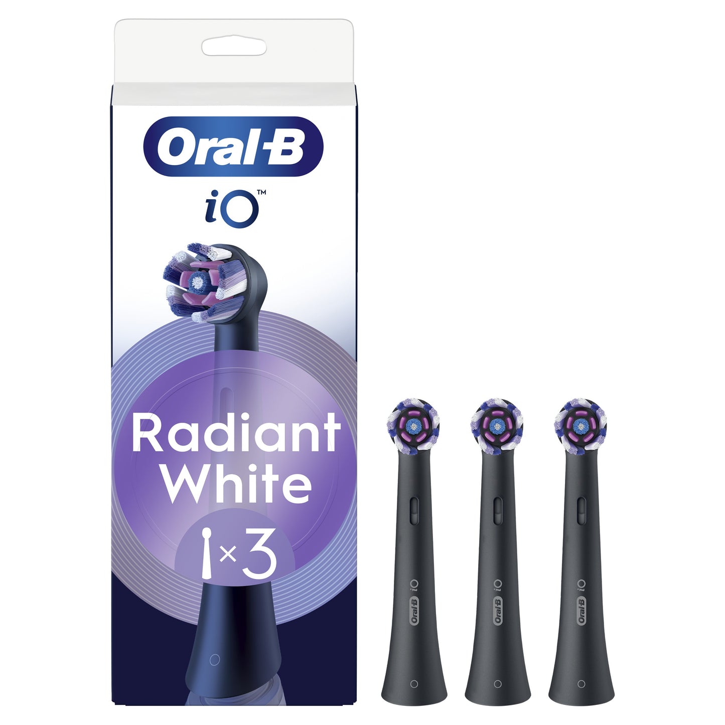 Oral - B iO Radiant White Aufsteckbürsten schwarz - Notebook