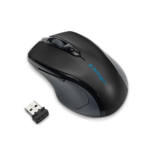 Kensington Pro Fit kabellose Mid - Size - rechts - Optisch - RF Wireless - 1600 DPI - Schwarz - Maus