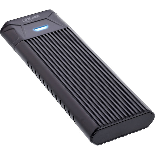 InLine USB3.2 Gen.2 USB - C zu M.2 SSD (PCIe NVMe & SATA) Gehäuse - Gehäuse