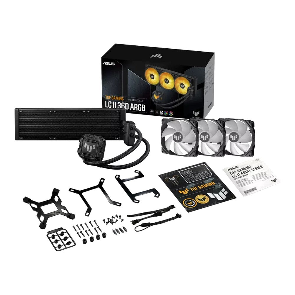 ASUS TUF GAMING LC II 360 ARGB - Flüssigkeitskühlung - 12 cm - 800 RPM - 2000 RPM - 113,8 m³/h - Schwarz - Kühler