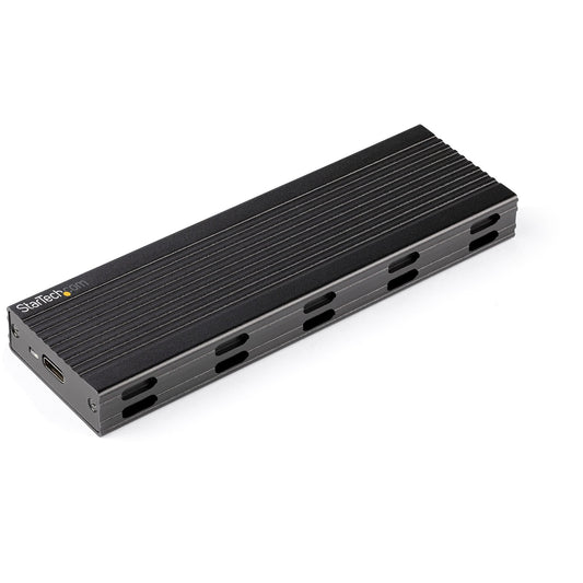 StarTech.com NVMe SSD Gehäuse - USB - C 10 Gbit/s auf M.2 NVMe oder M.2 SATA SSD - Externes M.2 PCIe/SATA NGFF SSD Aluminiumgehäuse - USB Type - C & USB - A Hostkabel - Unterstützt 2230/2242/2260/2280 - SSD - M.2 - M.2 - 10 Gbit/s - USB Anschlus - Gehäuse