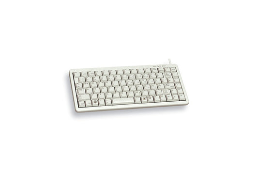 Cherry Slim Line Compact - Keyboard G84 - 4100 - Laser - 86 Tasten QWERTY - Grau - Tastatur