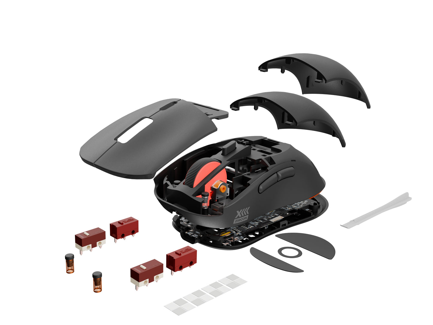 natec Gaming Maus Zircon XIII"Custom" kabellos schwarz - Optisch - Maus