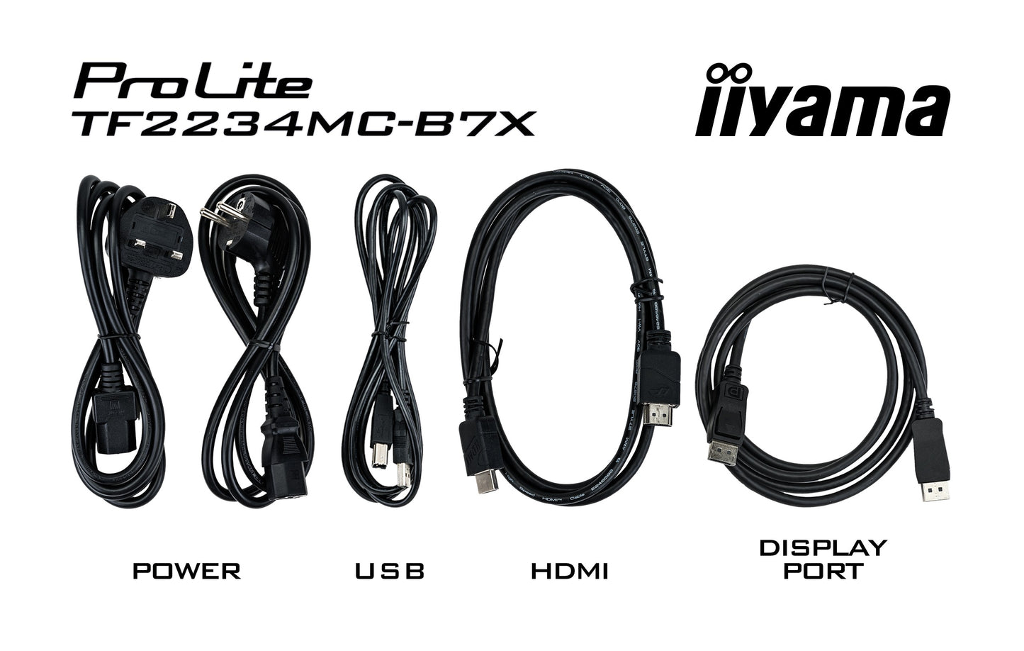 Iiyama ProLite TF2234MC - B7X - 54,6 cm (21.5") - 1920 x 1080 Pixel - Full HD - LED - 8 ms - Schwarz - Monitor
