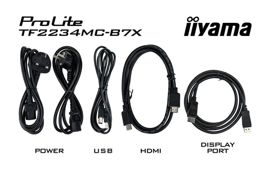 Iiyama ProLite TF2234MC - B7X - 54,6 cm (21.5") - 1920 x 1080 Pixel - Full HD - LED - 8 ms - Schwarz - Monitor