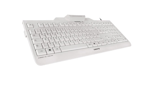 Cherry KC 1000 SC - 105 Tasten QWERTZ - Grau, Weiß - Tastatur