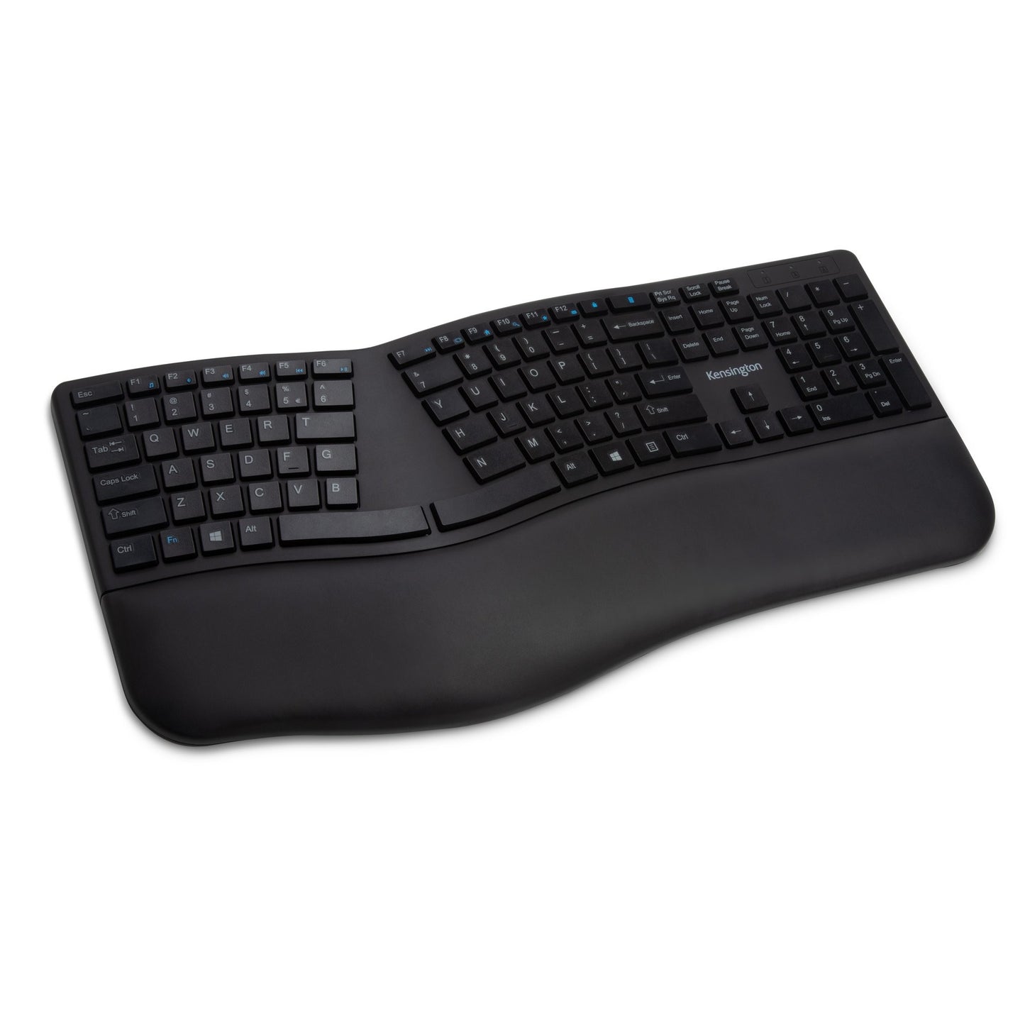 Kensington Pro Fit Ergo - kabellos (schwarz) - Volle Größe (100%) - Kabellos - Bluetooth - QWERTZ - Schwarz - Tastatur