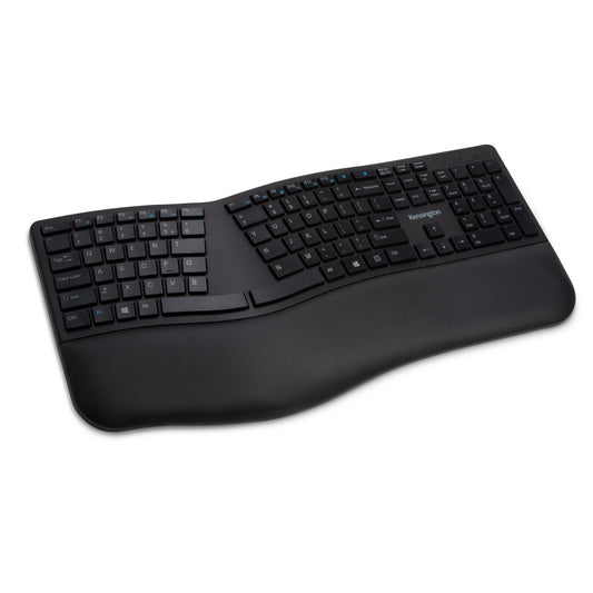 Kensington Pro Fit Ergo - kabellos (schwarz) - Volle Größe (100%) - Kabellos - Bluetooth - QWERTZ - Schwarz - Tastatur
