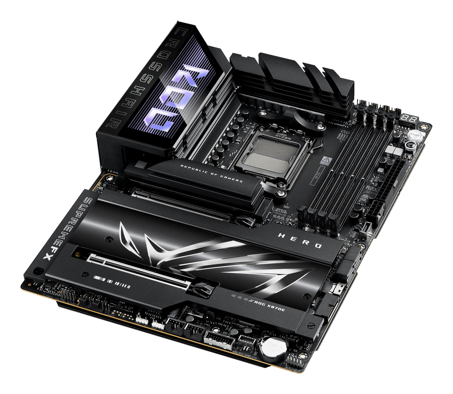 ASUS ROG CROSSHAIR X870E HERO - Motherboard - ATX - Socket AM5 - AMD X870E Chips... - AMD Sockel AM5 (Ryzen Zen4) - Mainboard