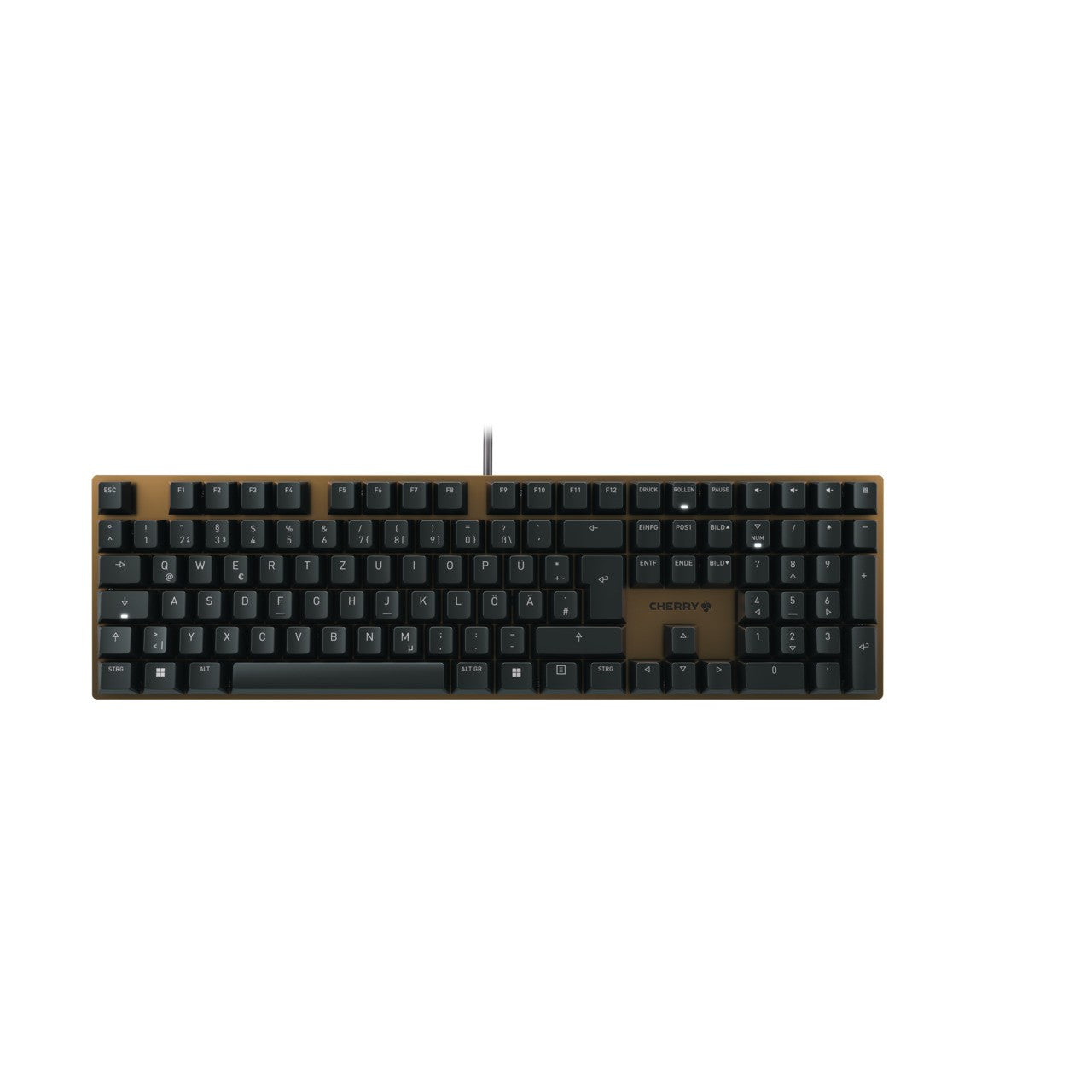 Cherry KC 200 MX - Volle Größe (100%) - Kabelgebunden - USB - Mechanischer Switch - QWERTZ - Schwarz - Bronze - Tastatur
