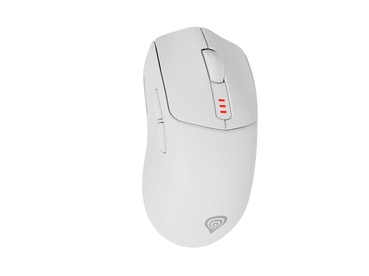 natec Gaming Maus Zircon 500 kabellos weiß - 10.000 dpi - Maus