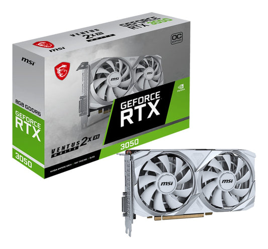 MSI GeForce RTX 3050 VENTUS 2X XS WHITE 8G OC - VGA - PCI - E x16 - Grafikkarte
