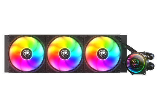 Cougar CPU Wasserkühlung Poseidon Elite 360 ARGB Schwarz - AMD Sockel AM3 (Ph. II/Ath. II) - AMD Sockel AM4 (Ryzen) - Kühler