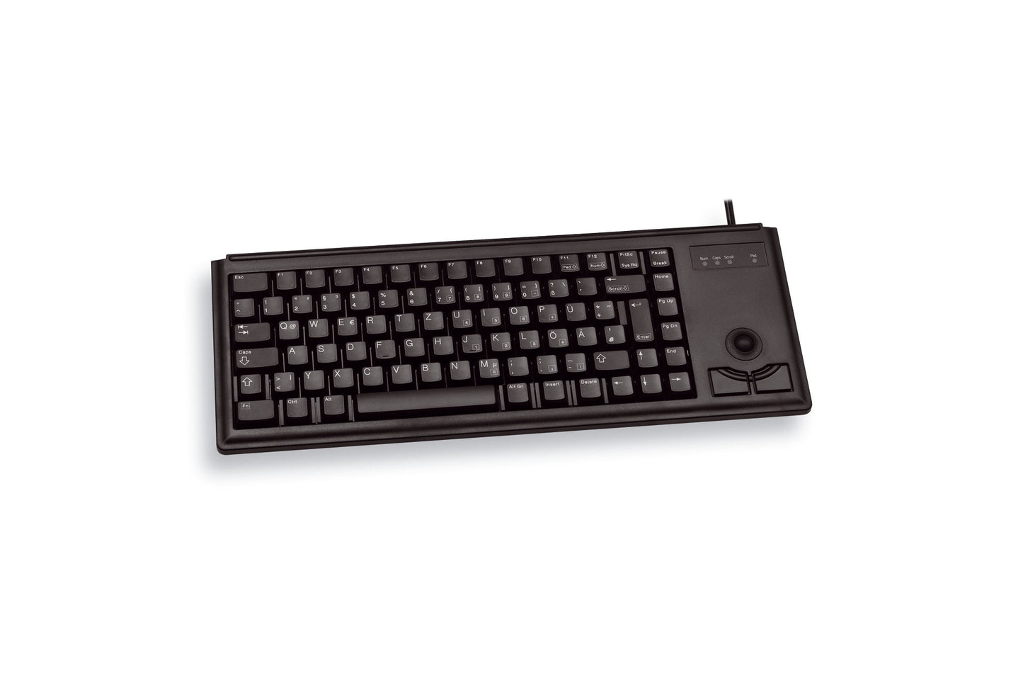 Cherry Slim Line G84 - 4420 - 500 dpi Optisch - 84 Tasten QWERTY - Schwarz - Tastatur