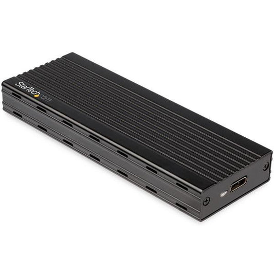 StarTech.com USB - C 10 Gbit/s auf M.2 NVMe SSD - Tragbares externes M.2 NGFF PCIe Aluminiumgehäuse - 1GB/s Read/Write - Unterstützt 2230 - 2242 - 2260 - 2280 - TB3 kompatibel - Mac & PC - SSD - M.2 - M.2 - 10 Gbit/s - USB Anschluss - Schwarz - Gehäuse