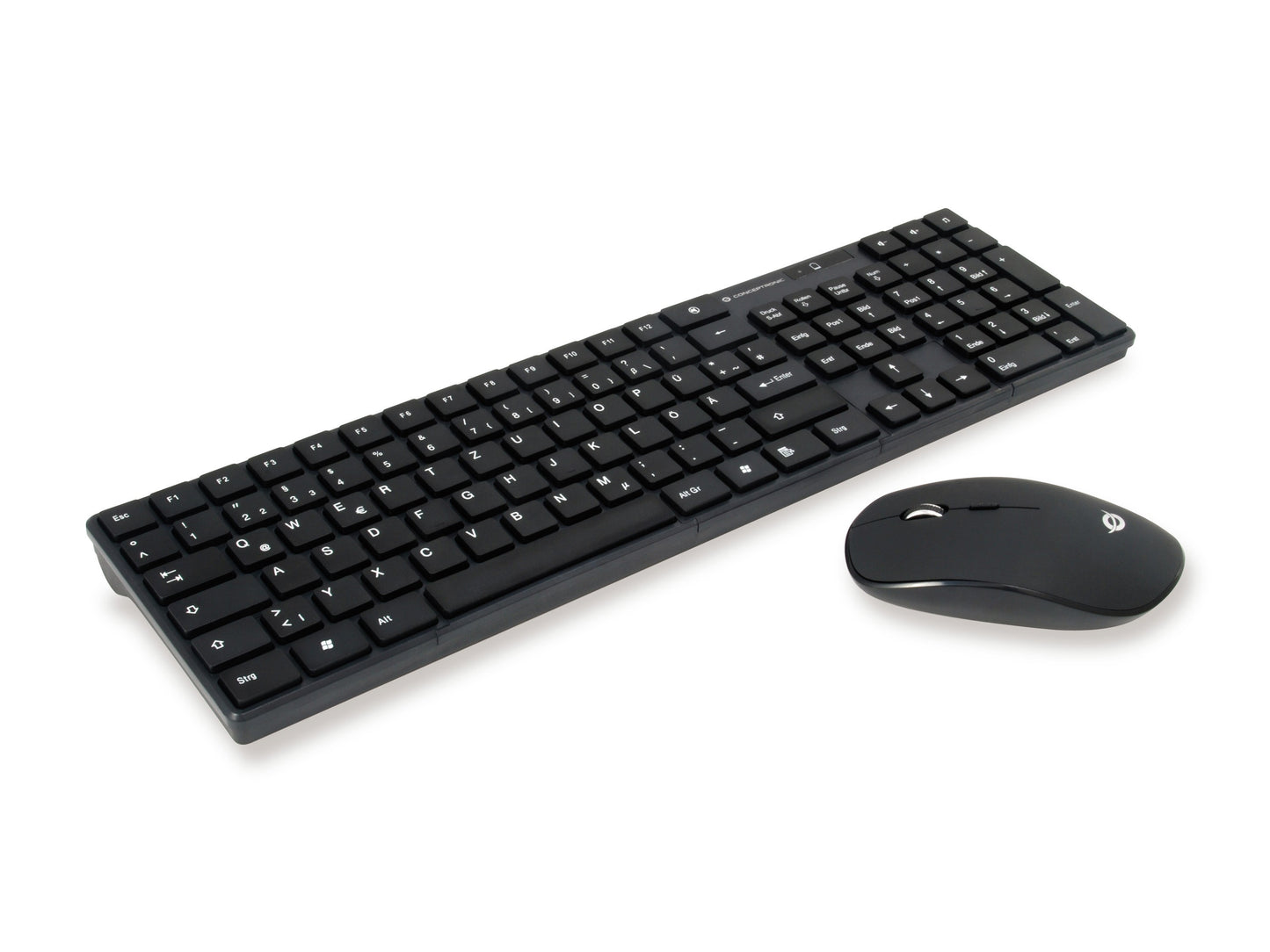 Conceptronic Orazio - Standard - RF Wireless - QWERTY - Schwarz - Maus enthalten - Tastatur