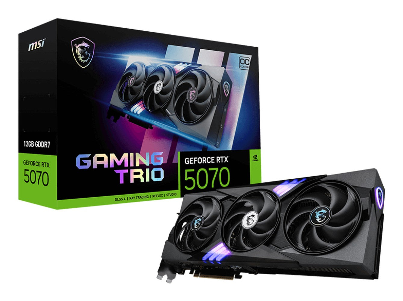 MSI GeForce RTX 5070 12G GAMING TRIO OC - VGA - PCI - E x16 - Grafikkarte