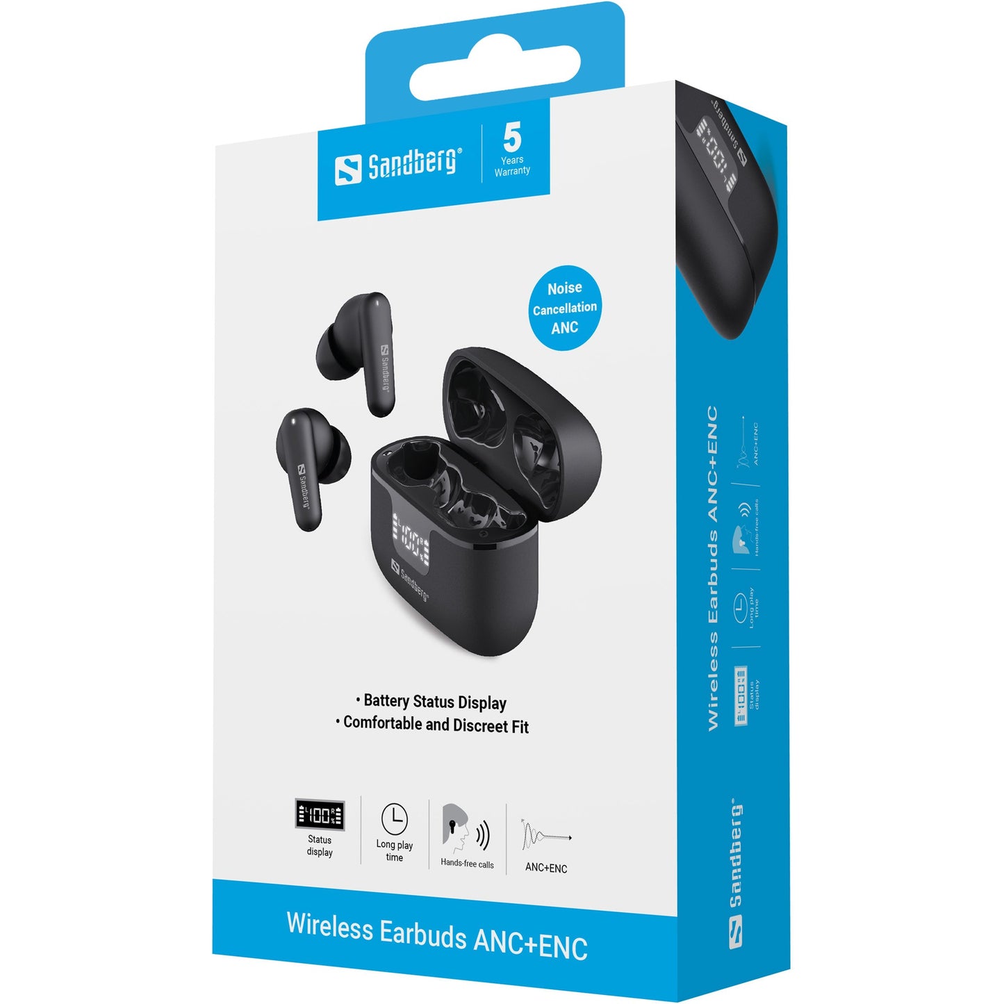 SANDBERG Wireless Earbuds ANC+ENC - 20 KHz - Kopfhörer