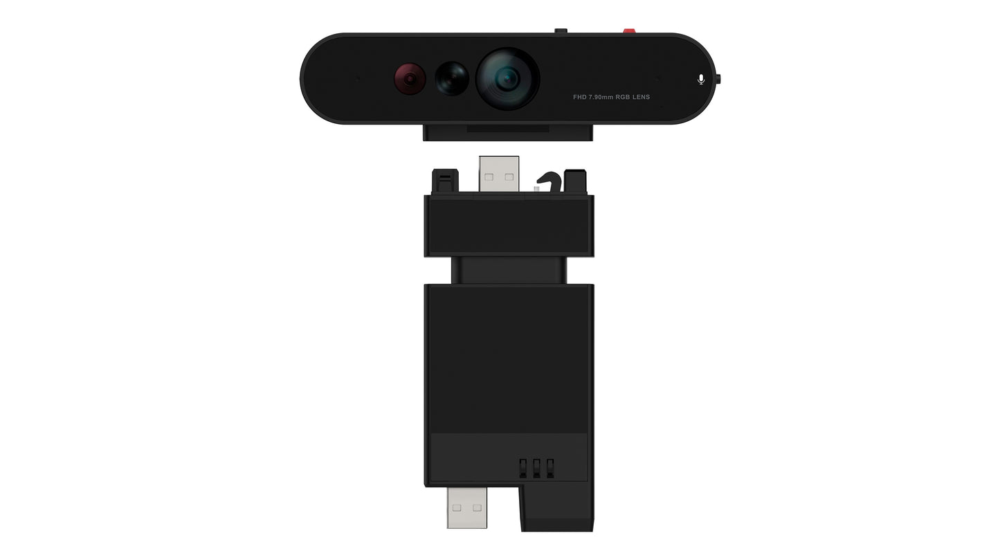 Lenovo ThinkVision MC60 (S) - 1920 x 1080 Pixel - Full HD - 30 fps - 1080p - M - JPEG - 65° - Webcam