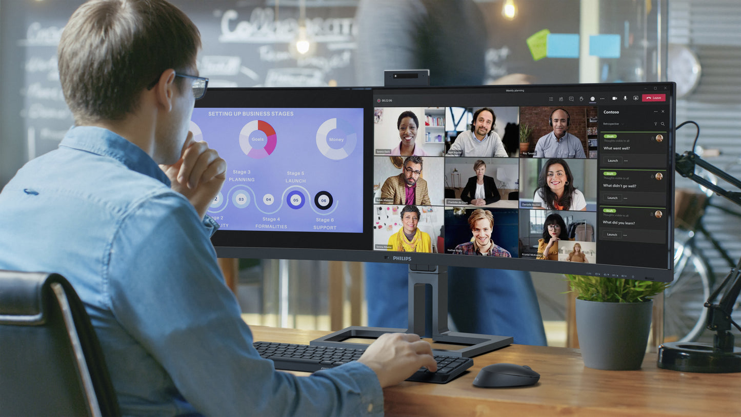 Philips 6000 series 45B1U6900CH/00 - 113 cm (44.5") - 5120 x 1440 Pixel - UltraWide Dual Quad HD - LED - 4 ms - Schwarz - Monitor